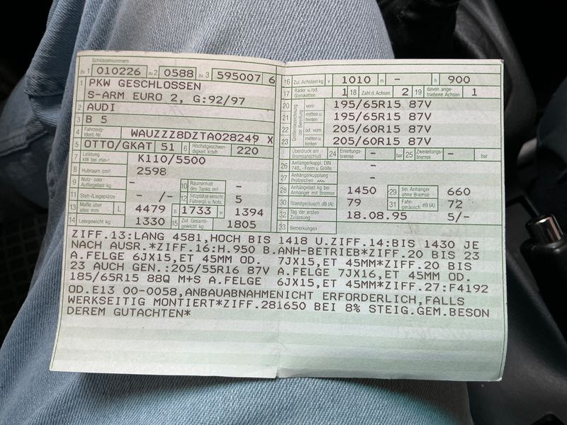 Audi A4 2.6 V6 1995 – снимка 5