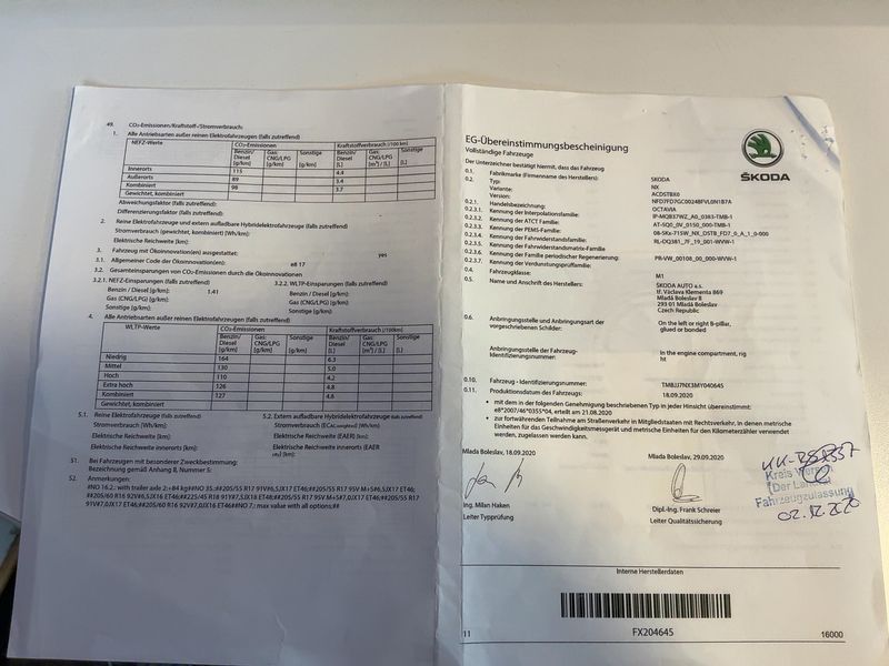 Skoda Octavia 2.0 TDI First Edition 2020 – снимка 21