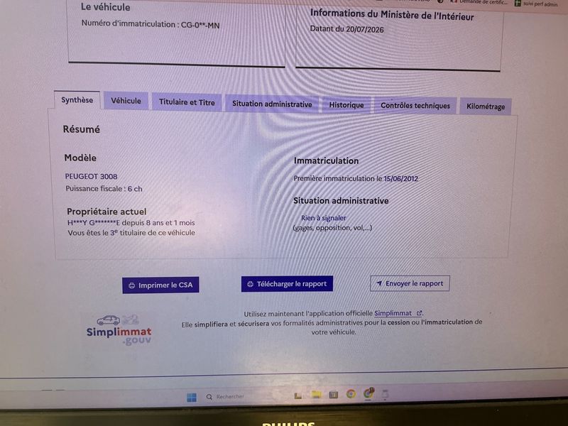 Peugeot 3008 1.6 e-HDi Business Pack 2012 – снимка на щета