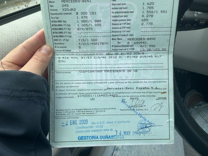 Mercedes-Benz B-Klasse B 200 CDI Standard 2008 – снимка 21