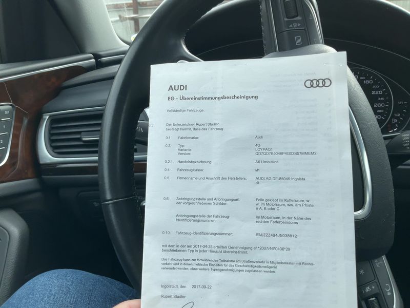 Audi A6 2.0 TFSI quattro 2017 – снимка 22