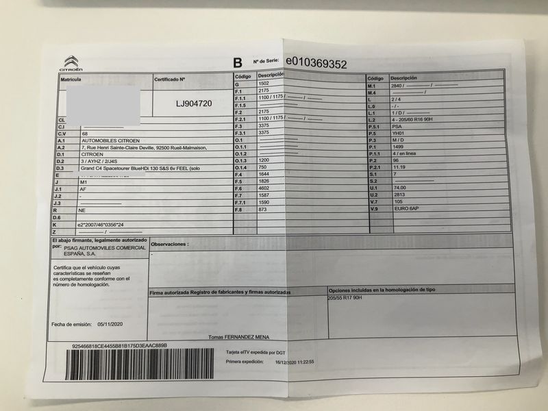 Citroen C4 Grand Spacetourer 1.5 Blue-HDi Feel 2020 – снимка 21