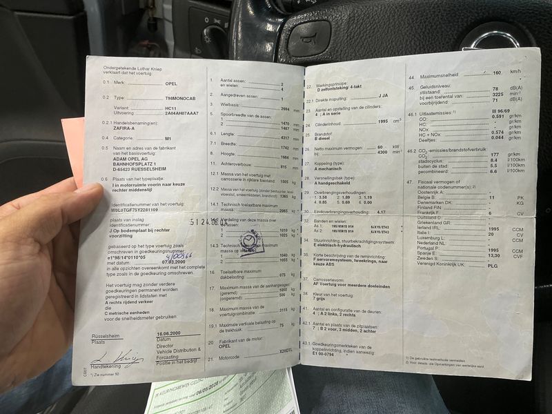 Opel Zafira 2.0 DI Comfort 2000 – снимка 6