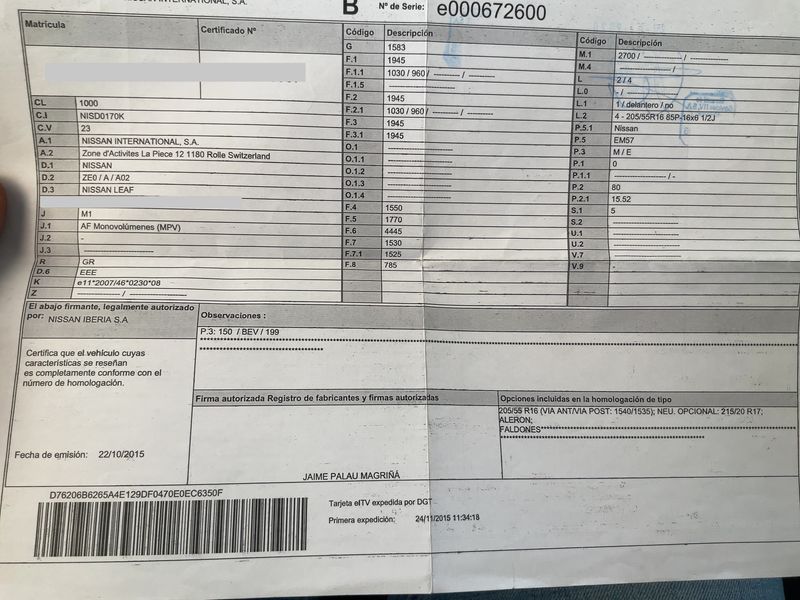Nissan Leaf electric drive 80 kW Basis 2015 – снимка 21