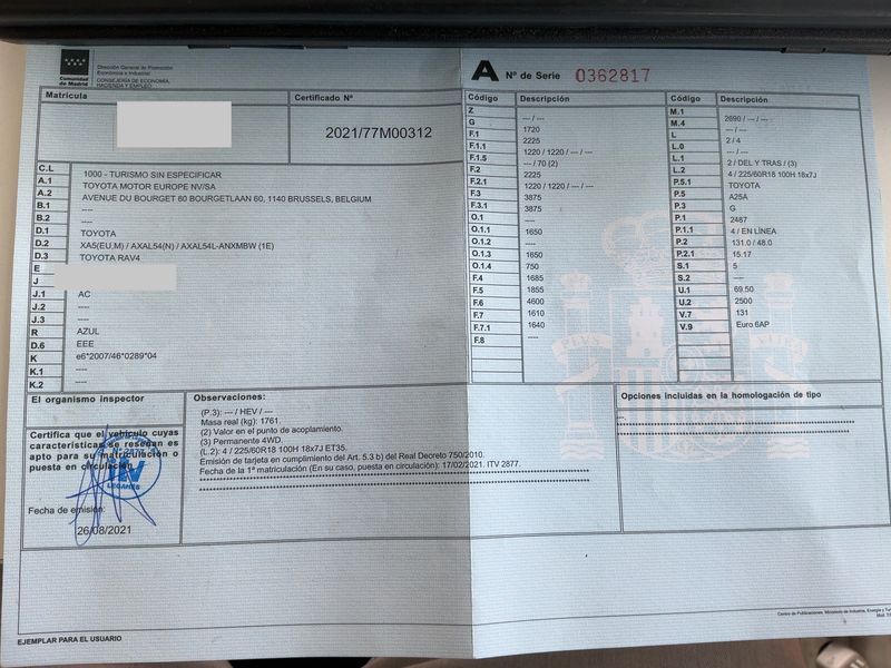Toyota RAV 4 2.5 Hybrid 4x4 Luxury 2021 – снимка 21