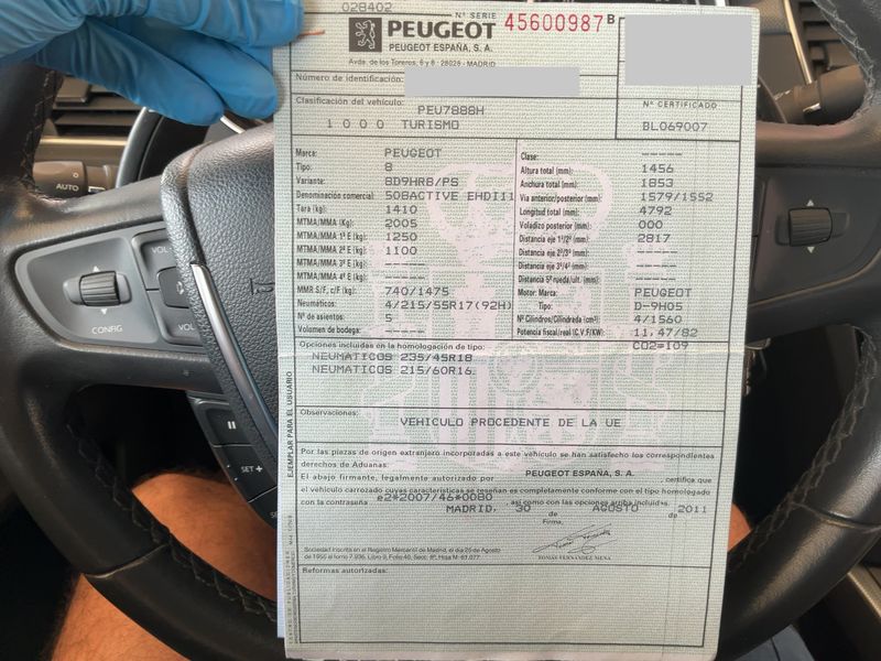 Peugeot 508 1.6 HDi Active 2011 – снимка 21