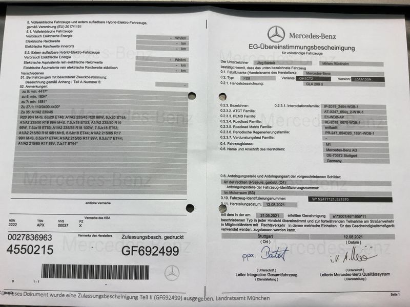 Mercedes-Benz GLA-Klasse GLA 200 d Progressive 2021 – снимка 21