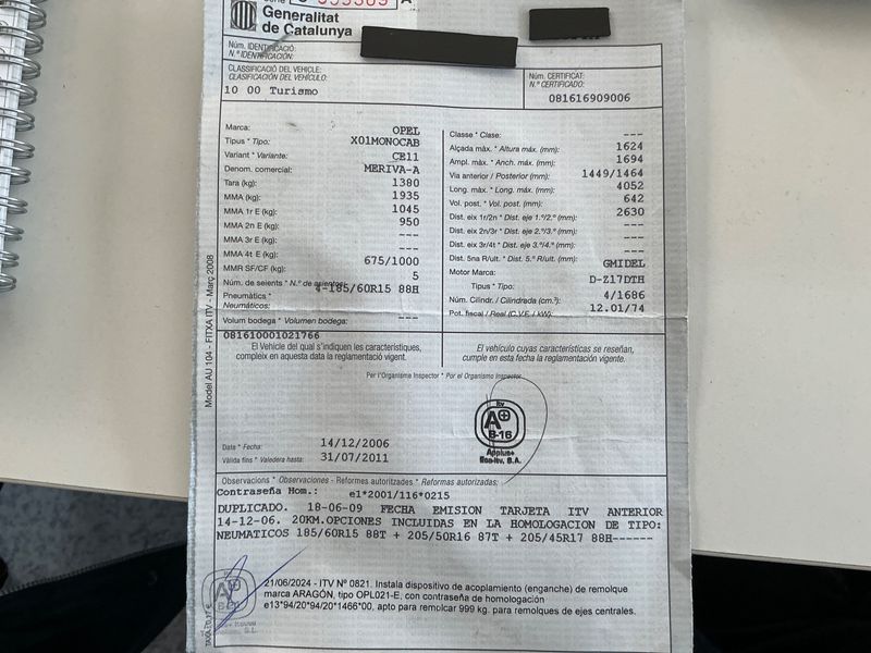 Opel Meriva 1.7 CDTI Enjoy 2007 – снимка 6