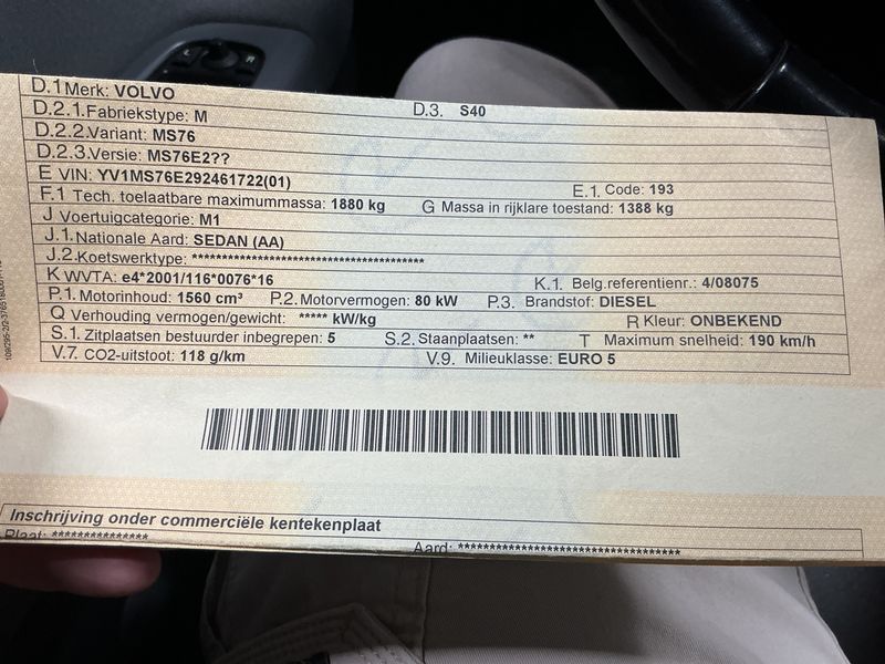 Volvo S40 1.6 DRIVe Kinetic 2009 – снимка 5
