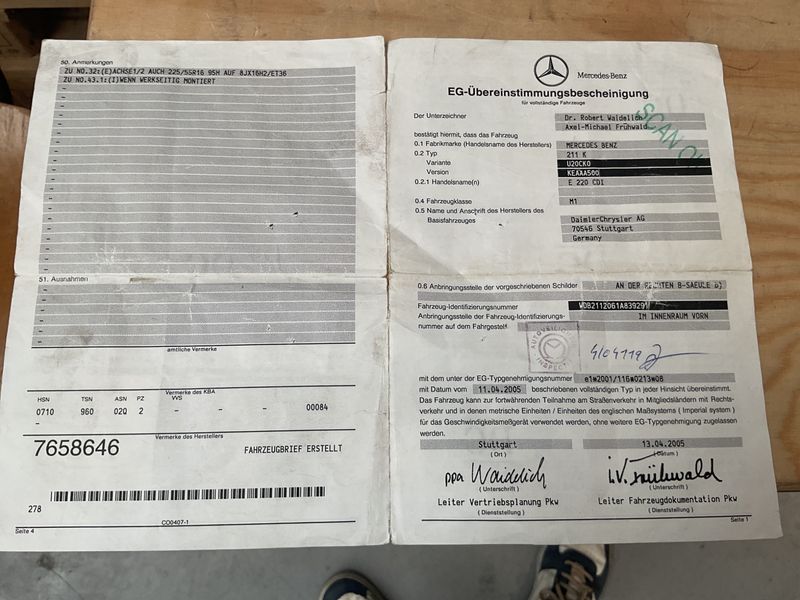 Mercedes-Benz E-Klasse E 220 CDI T Classic 2005 – снимка 6