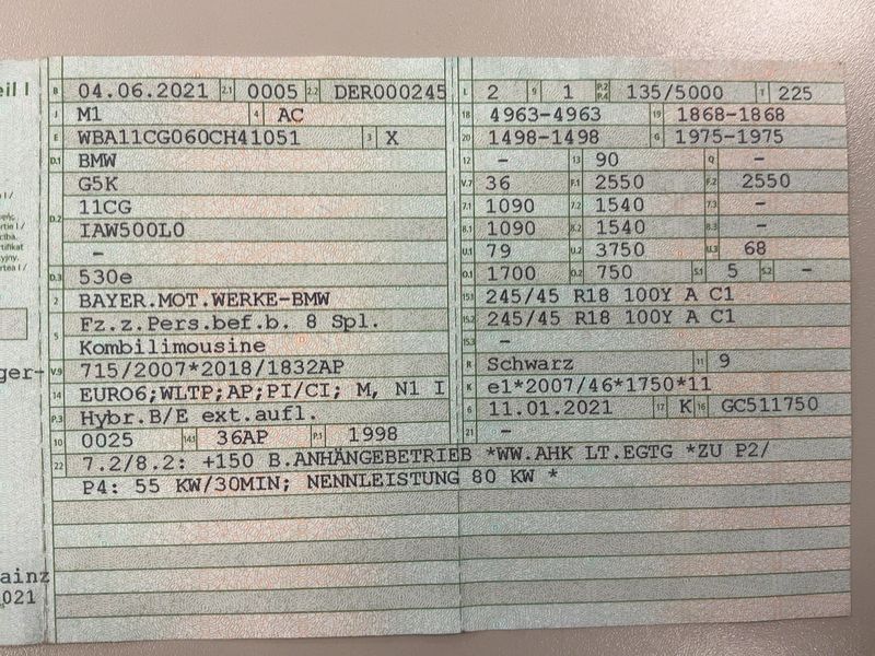 BMW 5er 530e 2021 – снимка 21