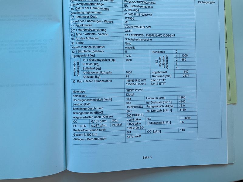 Volkswagen Golf V 2.0 SDI Trendline 2007 – снимка 6
