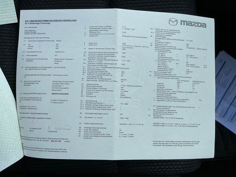 Mazda CX-5 2.2 Turbodiesel Exclusive-Line 2WD 2015 – снимка 21