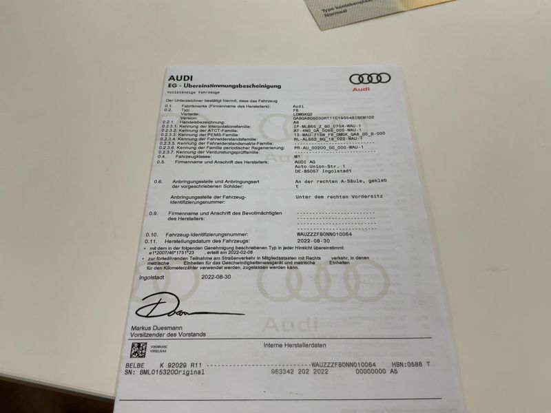Audi A8 50 TDI Mild-Hybrid quattro 2022 – снимка 21