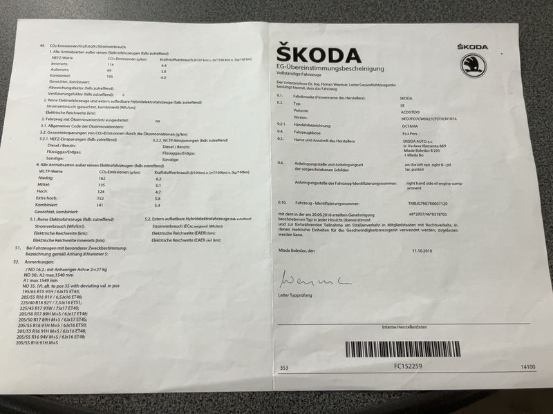 Skoda Octavia 1.6 TDI Style 2019 – снимка 21