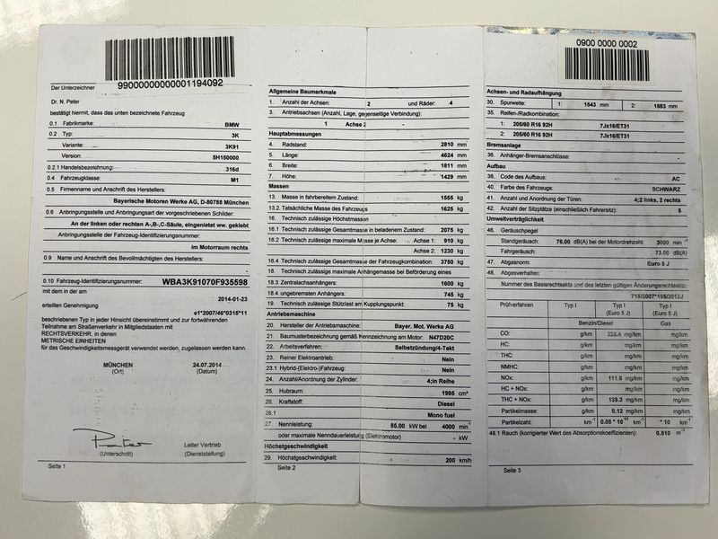 BMW 3er 316d 2014 – снимка 21
