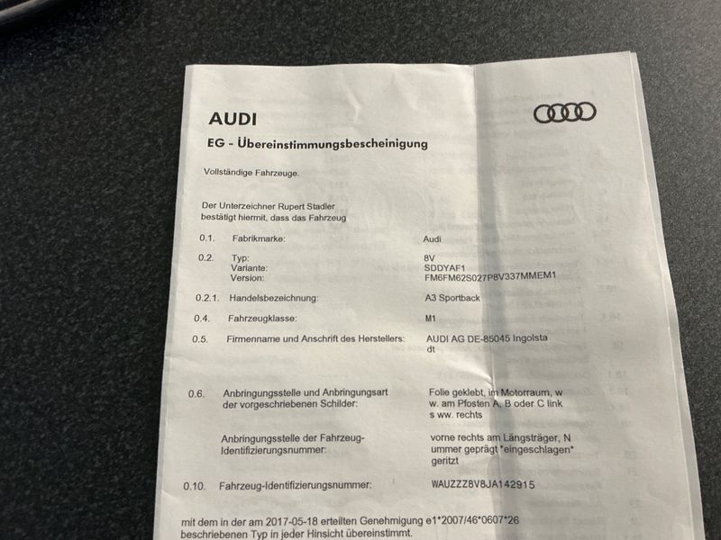 Audi A3 Sportback 1.6 TDI Sport 2018 – снимка 21