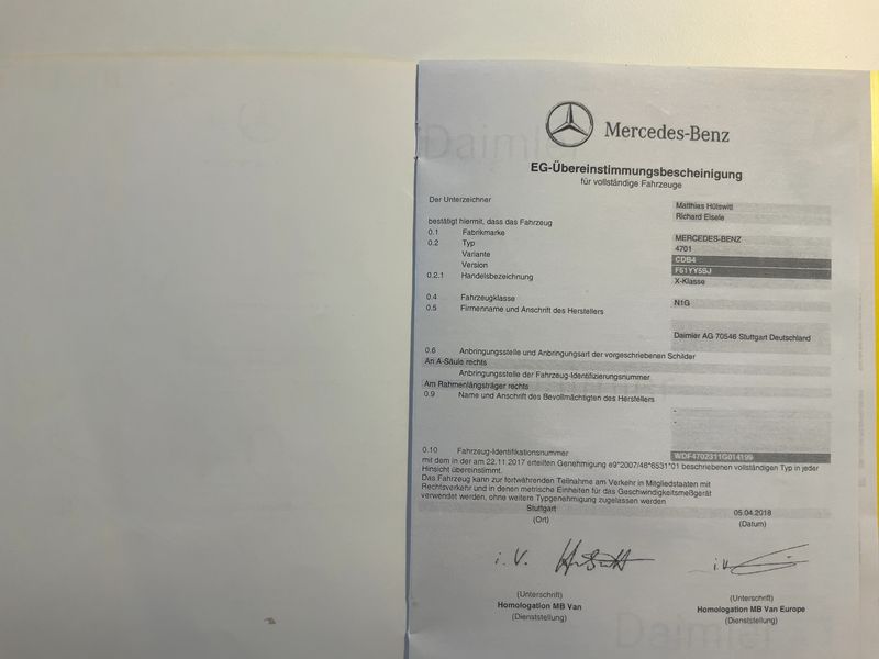 Mercedes-Benz X-Klasse X 250 d 4Matic Doppelkabine Power 2019 – снимка 22