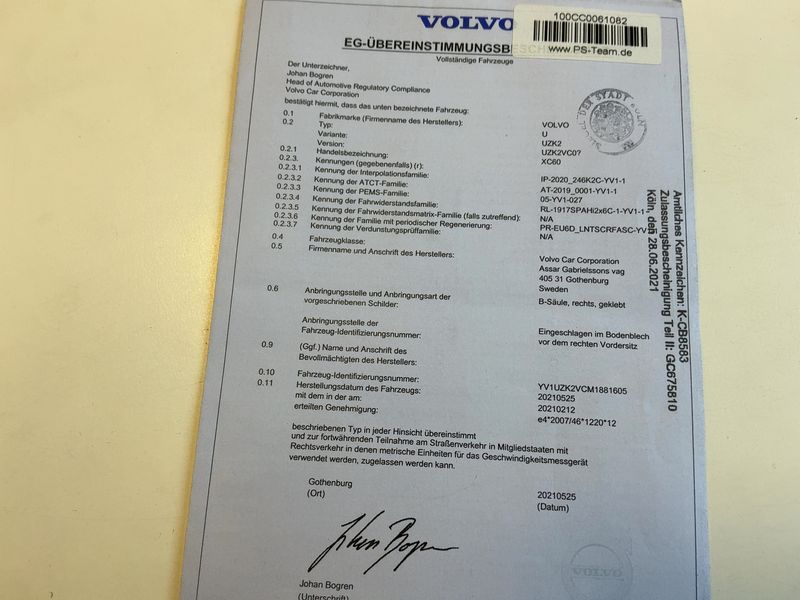 Volvo XC60 2.0 B5 Diesel Mild-Hybrid Inscription AWD 2021 – снимка 22