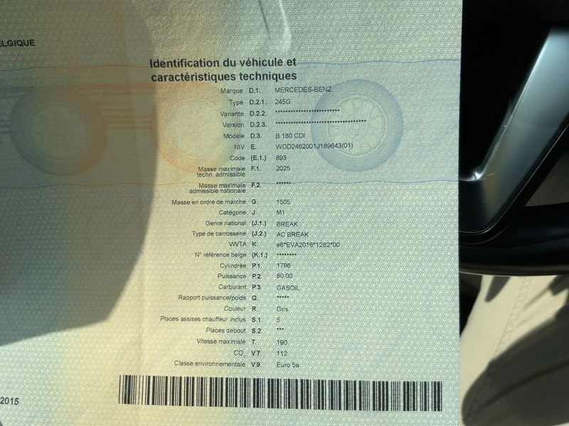 Mercedes-Benz B-Klasse B 180 CDI 2013 – снимка 20