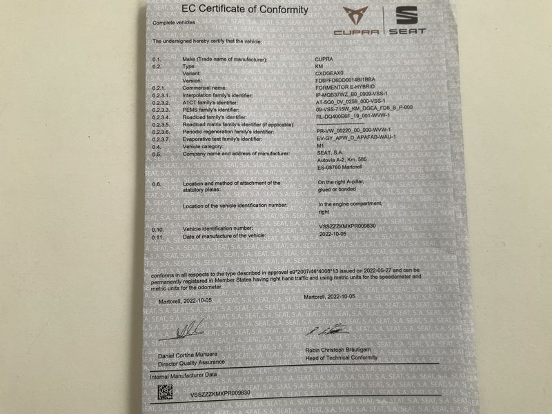 Cupra Formentor 1.4 e-HYBRID 2022 – снимка 21