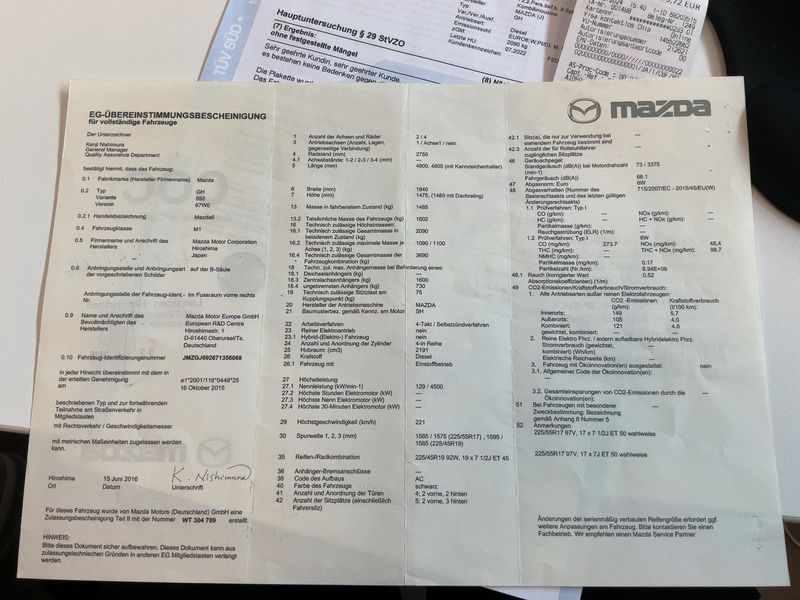 Mazda 6 2.2 Turbodiesel Sports-Line 2016 – снимка 21