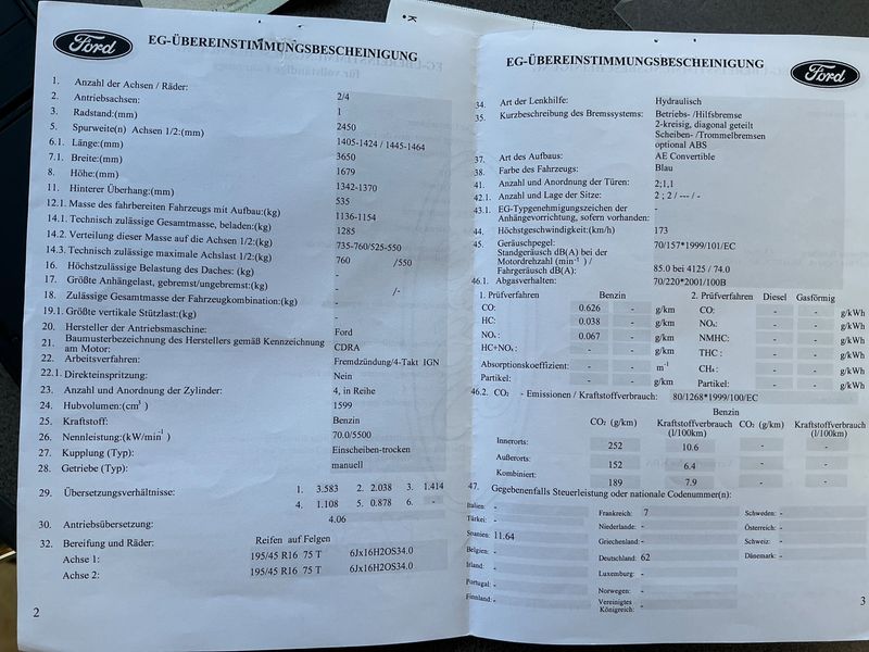 Ford StreetKa 1.6 Elegance Roadster 2004 – снимка 6