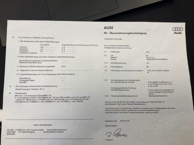 Audi Q3 2.0 TDI quattro 2015 – снимка 22