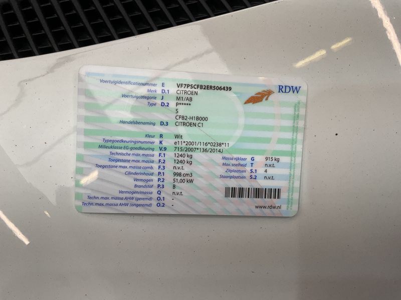 Citroen C1 1.0 e-VTi Feel 2014 – снимка 20