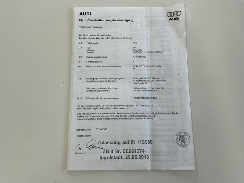 Audi A7 Sportback 3.0 V6 TDI quattro 2013 – снимка 22