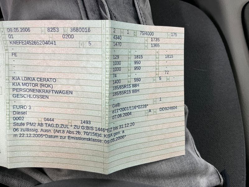 Kia Cerato 1.5 CRDi EX 2006 – снимка 5