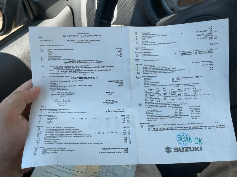 Suzuki Splash 1.2 Club 2013 – снимка 21