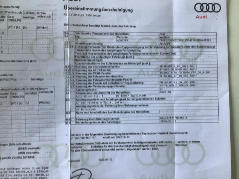 Audi A6 45 TFSI Mild-Hybrid Design 2023 – снимка 22