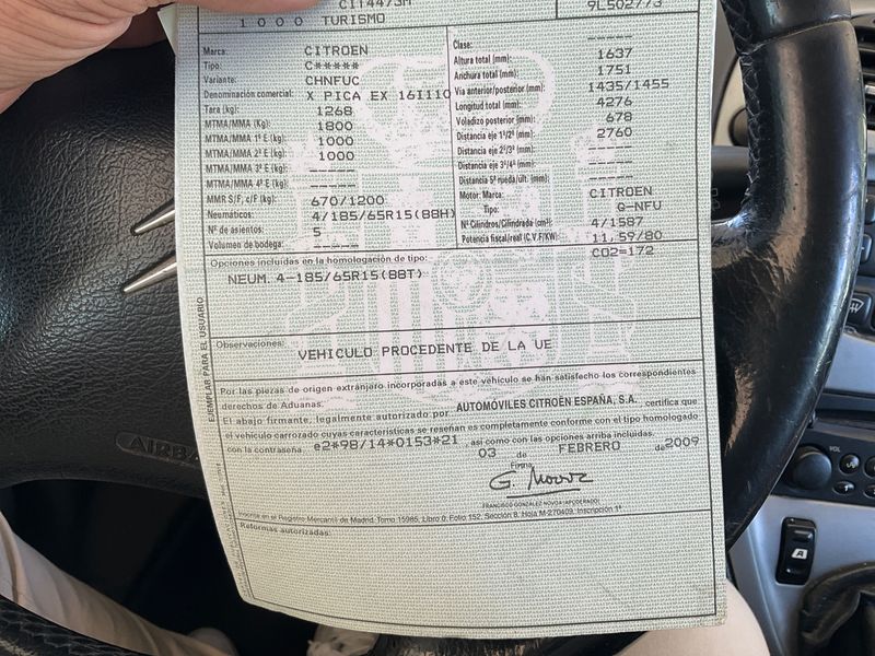 Citroen Xsara Picasso 1.6 LX Plus 2009 – снимка 6