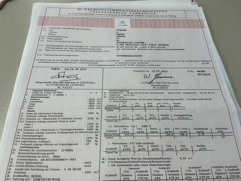 Citroen C5 2.0 HDi Exclusive 2013 – снимка 22