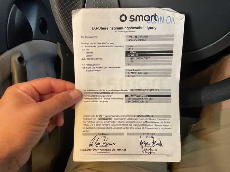 Smart fortwo 0.8 CDI Basis pure 2004 – снимка 6