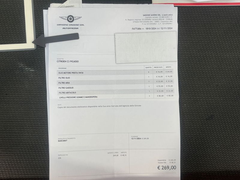 Citroen C3 Picasso 1.6 HDi Exclusive 2012 – снимка на щета