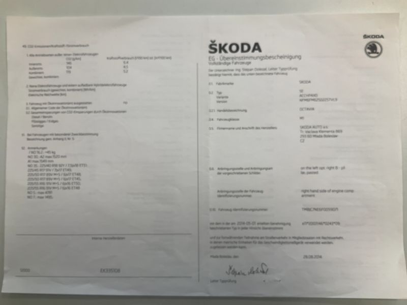 Skoda Octavia 1.4 TSI Ambition 2014 – снимка 22