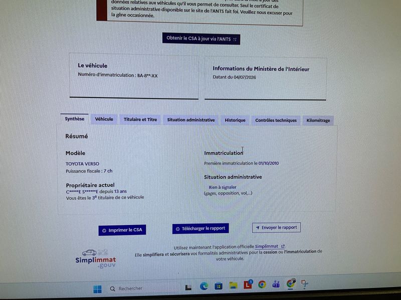 Toyota Verso 2.0 D-4D SkyView Edition 2010 – снимка на щета