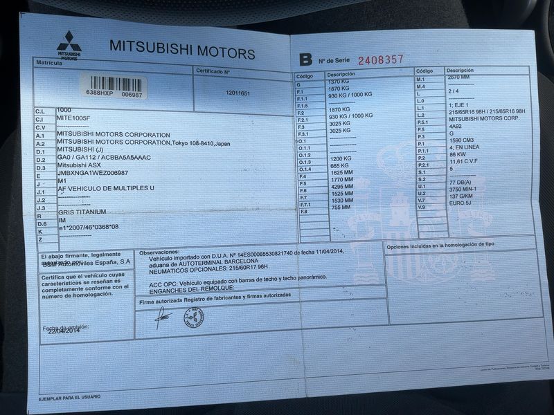 Mitsubishi ASX 1.6 Challenge 2WD 2014 – снимка 21