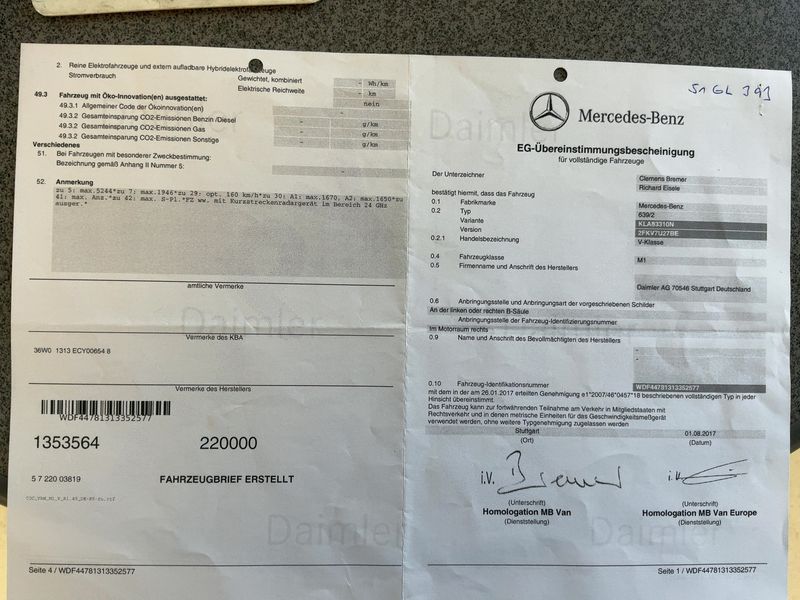 Mercedes-Benz V-Klasse V 250 d lang 4Matic BlueTEC Avantgarde Edition 2017 – снимка 22