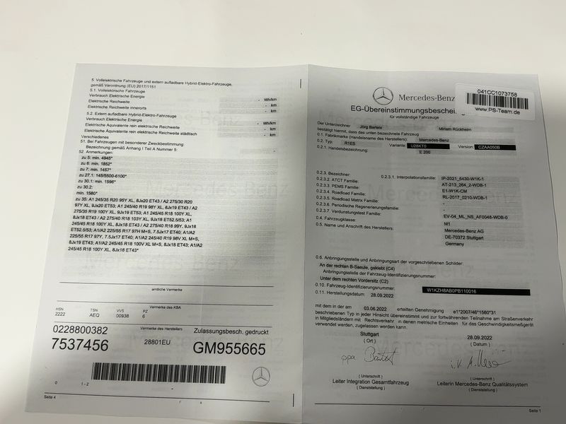 Mercedes-Benz E-Klasse E 200 Mild-Hybrid T Avantgarde 2022 – снимка 21