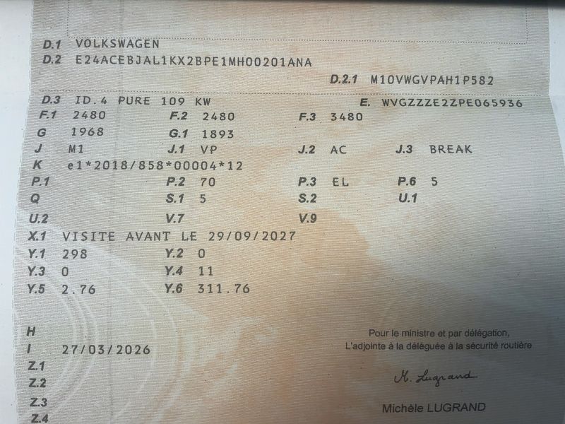 Volkswagen ID.4 electric drive 109 kW Pure 2023 – снимка 20