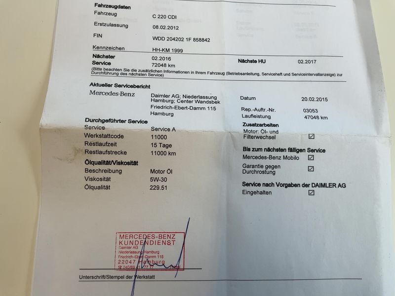 Mercedes-Benz C-Klasse C 220 CDI T BlueEfficiency Avantgarde 2012 – снимка 23