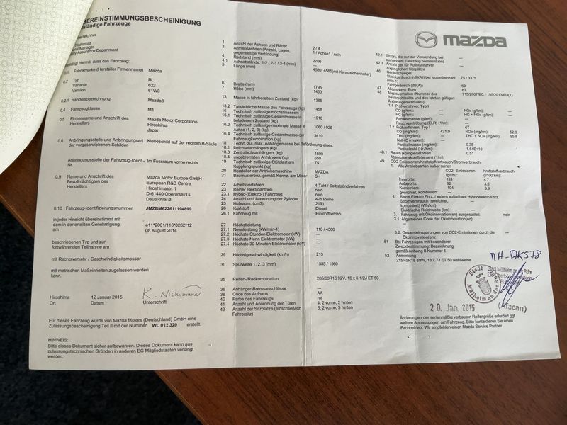 Mazda 3 2.2 Turbodiesel Sports-Line 2015 – снимка 21
