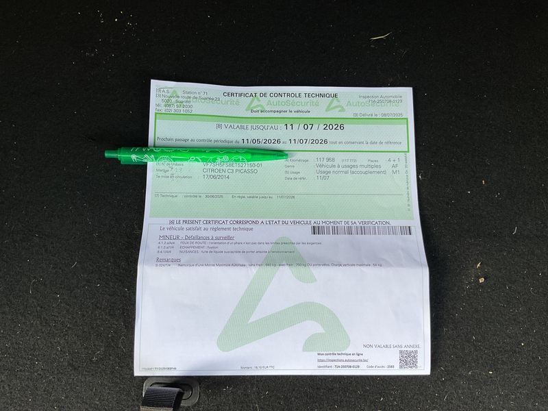 Citroen C3 Picasso 1.6 VTi Exclusive 2014 – снимка на щета