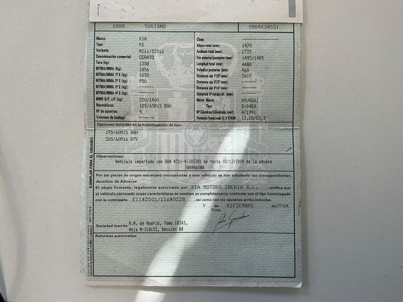 Kia Cerato 2.0 Turbodiesel LX CRDi 2005 – снимка 6