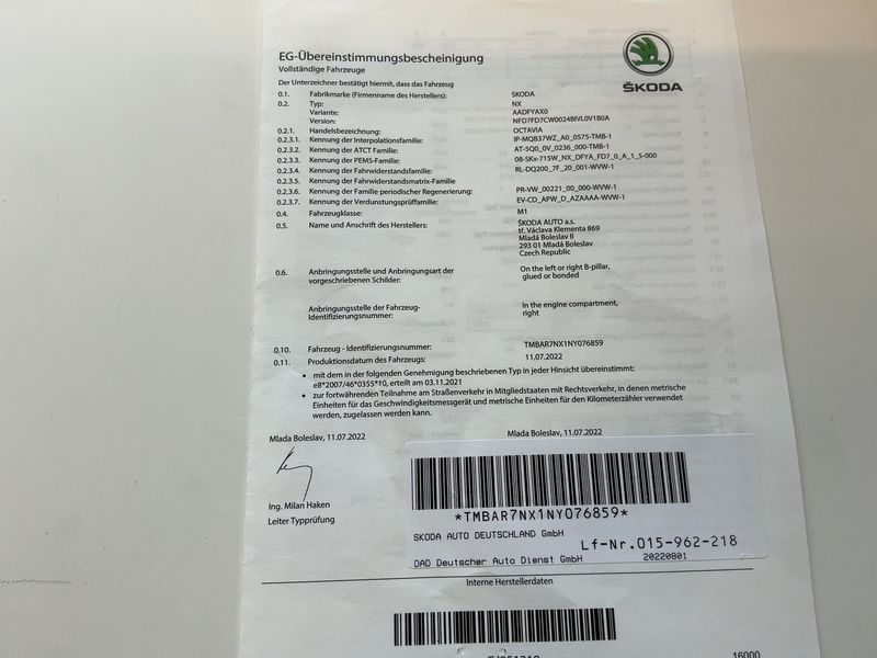 Skoda Octavia 1.5 TSI ACT e-TEC Sportline 2022 – снимка 22