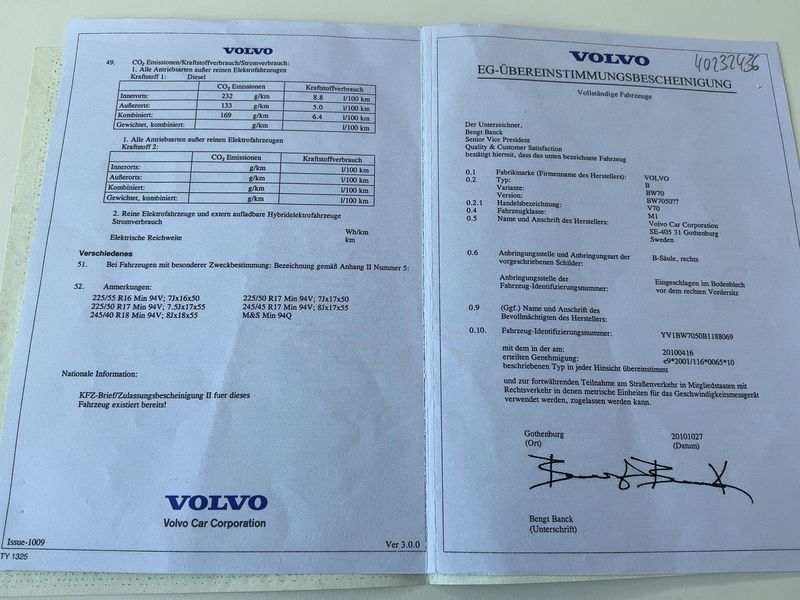 Volvo V70 2.4 D5 Summum 2010 – снимка 21
