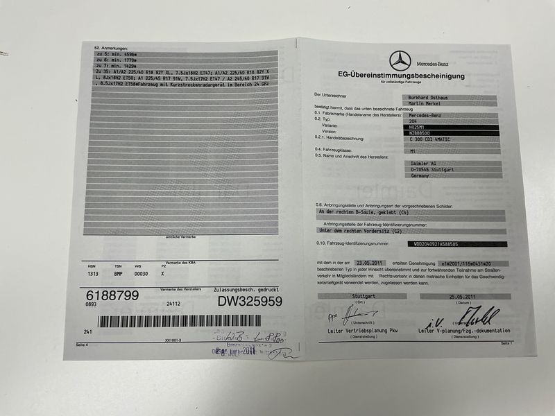 Mercedes-Benz C-Klasse C 300 CDI 4Matic BlueEfficiency Avantgarde 2011 – снимка 22
